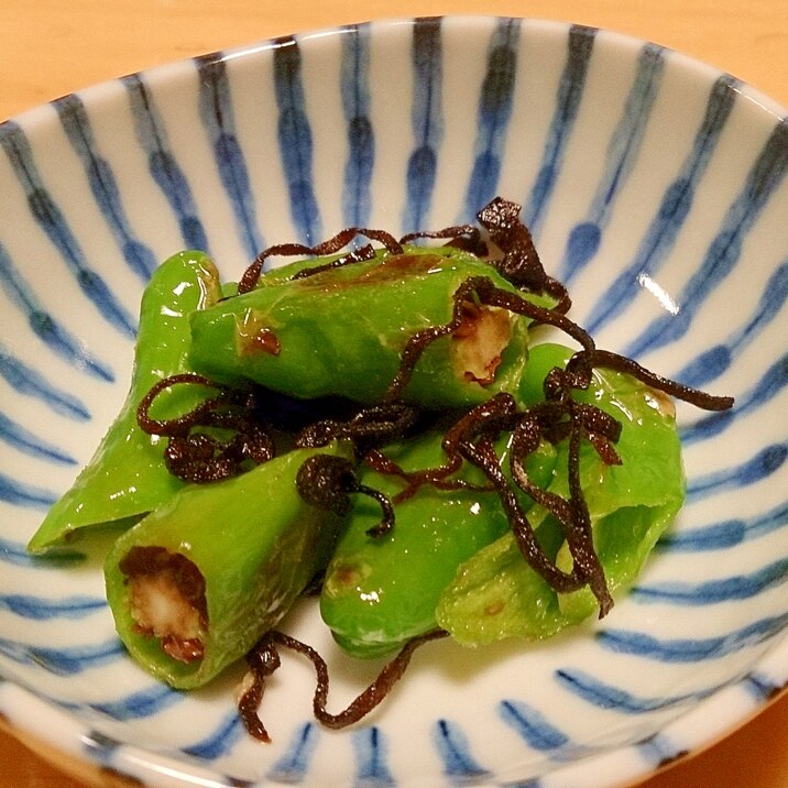 お弁当の隙間おかず☆ししとうの塩昆布和え